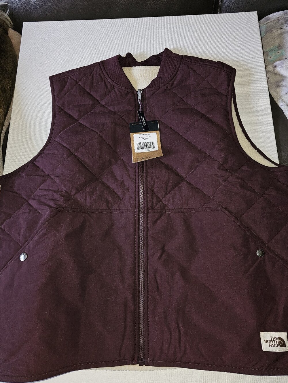 Womens The North Face Cuchillo Reversible Vest Size 2XL Root Brown NWT